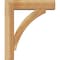 Ekena Millwork Thorton Block Rough Sawn Bracket w/ Offset Brace, Western Red Cedar, 6"W x 22"D x 26"H BKT0604X22X26THR05RWR - alternate 3